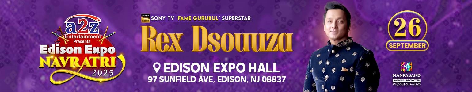 Navratri With Rex Dsouuza  EDISON EXPO NEW JERSEY