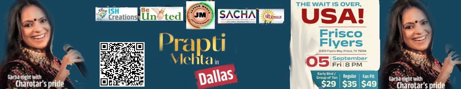 PRAPTI MEHTA Garba Night with Charotar's Pride 