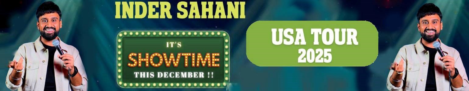 Inder Sahani Stand-Up Comedy Live 2025 in Charlotte