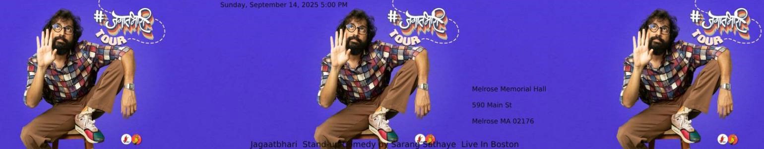 Jagaatbhari  Stand-up Comedy by Sarang Sathaye  Live In Boston