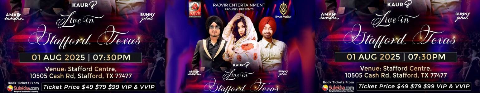 Kaur B • Amar Sandhu • Bunny Johal – Live in Texas for One Epic Night!
