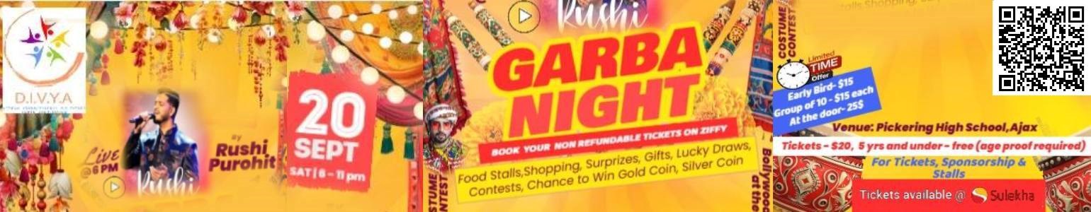 Rushi Purohit Garba Night 2025 by DIVYA foundation