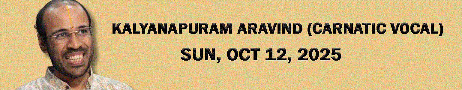 MITHAS presents: Kalyanapuram Aravind (Carnatic Vocal)