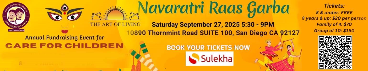 Navaratri Raas Garba - Annual Fundraising Event for CARE FOR CHILDREN