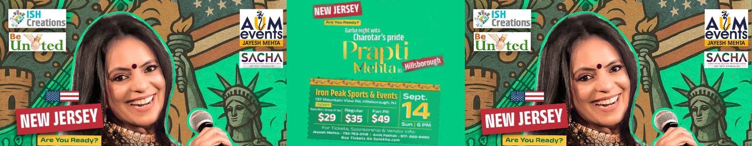 PRAPTI MEHTA - GARBA Night with Charotar Pride