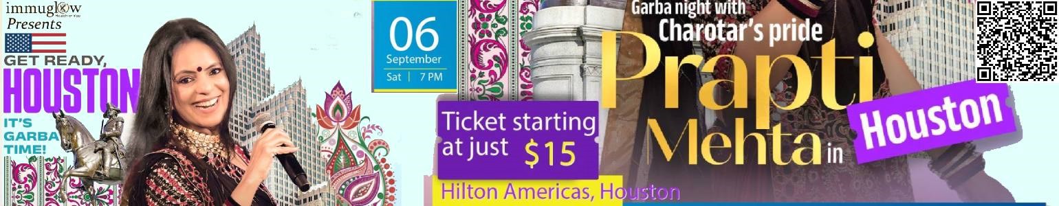 Prapti Mehta  Garba night with charotar's pride  in Houston