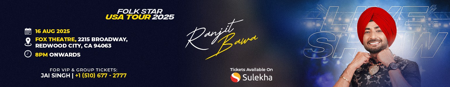 Ranjit Bawa Live In Concert Bay Area 2025