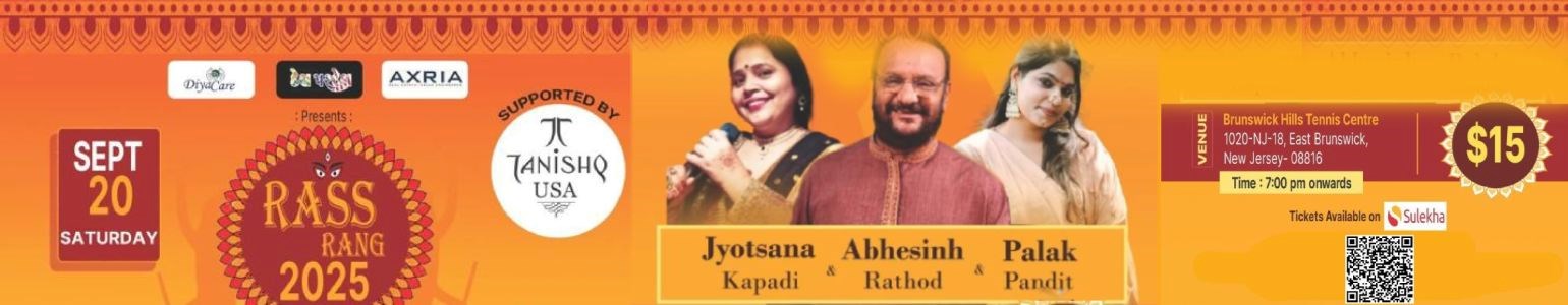 Rass Rang 2025 In New Jersey With Abhesinh Rathod