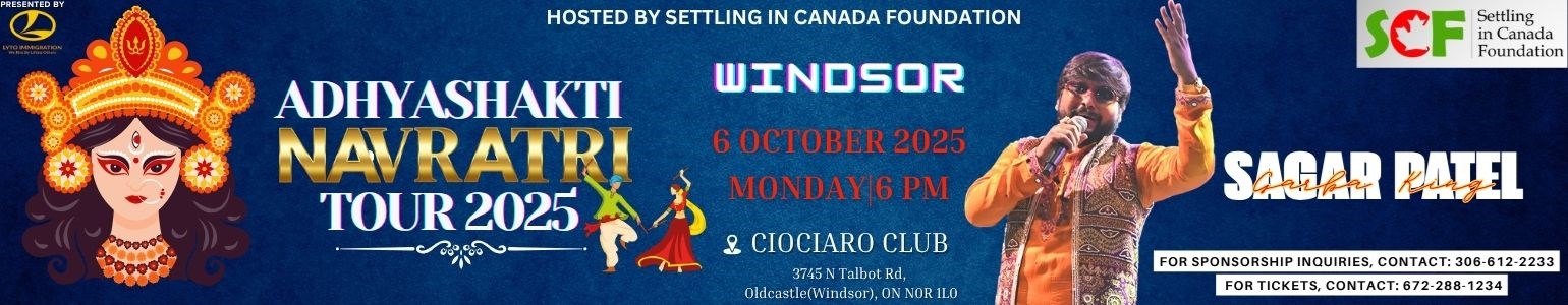 Sagar Patel Adhyashakti Navratri Garba 2025 in Windsor