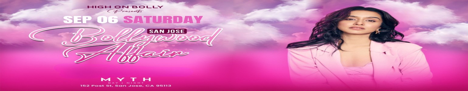 SEP 06 | SAT | BOLLYWOOD SATURDAY AFFAIR | SAN JOSE