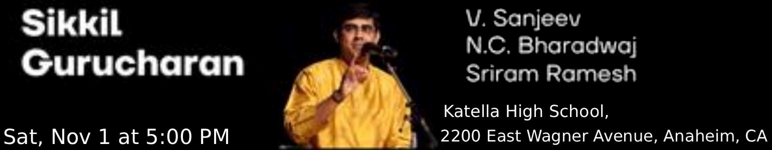 SIMA presents Sikkil Gurucharan