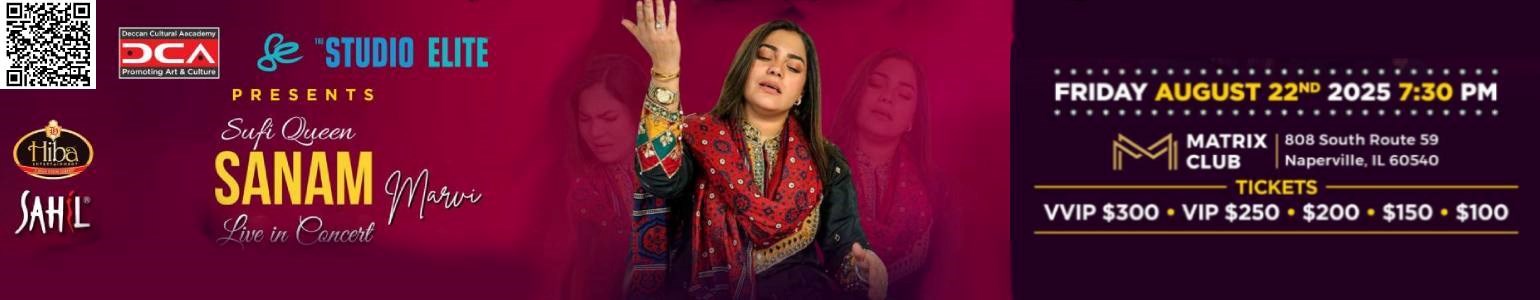 Sufi Queen Sanam Marvi Live Concert 2025 in Chicago