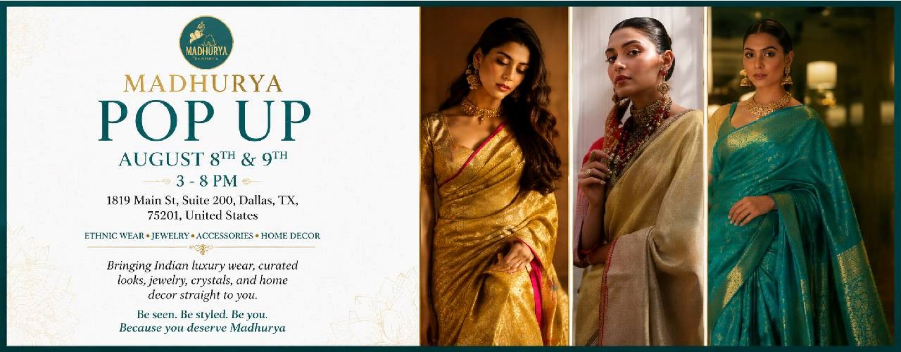 The Sarees/Salwar/Jewellry You've Seen on Red Carpets - Madhurya Heritage Trunk Show | New York City | Free Entry