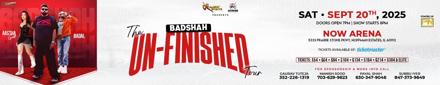 The Unfinished Tour: 10 years of Badshah LIVE In Chicago
