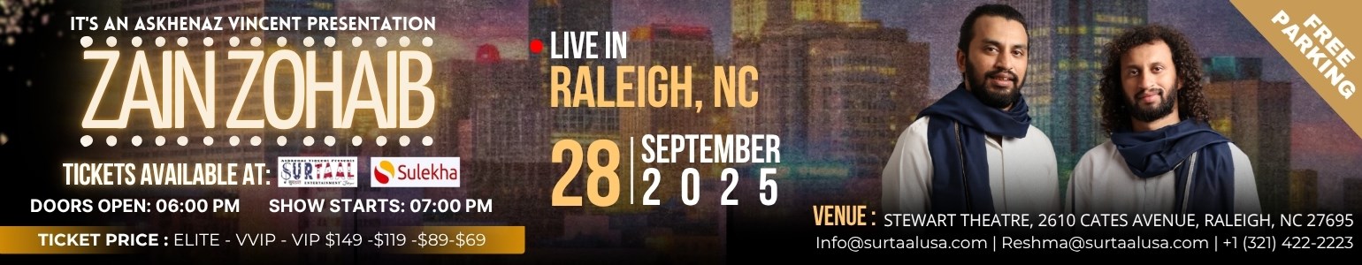 Zain Zohaib Qawwali Mehfil in RALEIGH, NC