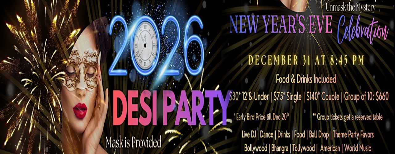 2026 Bollywood Masquerade New Year Eve Party 