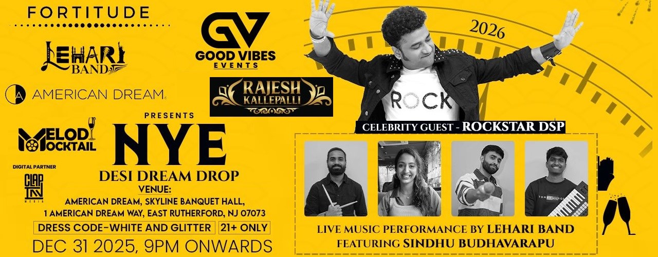 A Spectacular New Year's Eve party With Lehari Band and Celebrity Guest Rockstar DSP