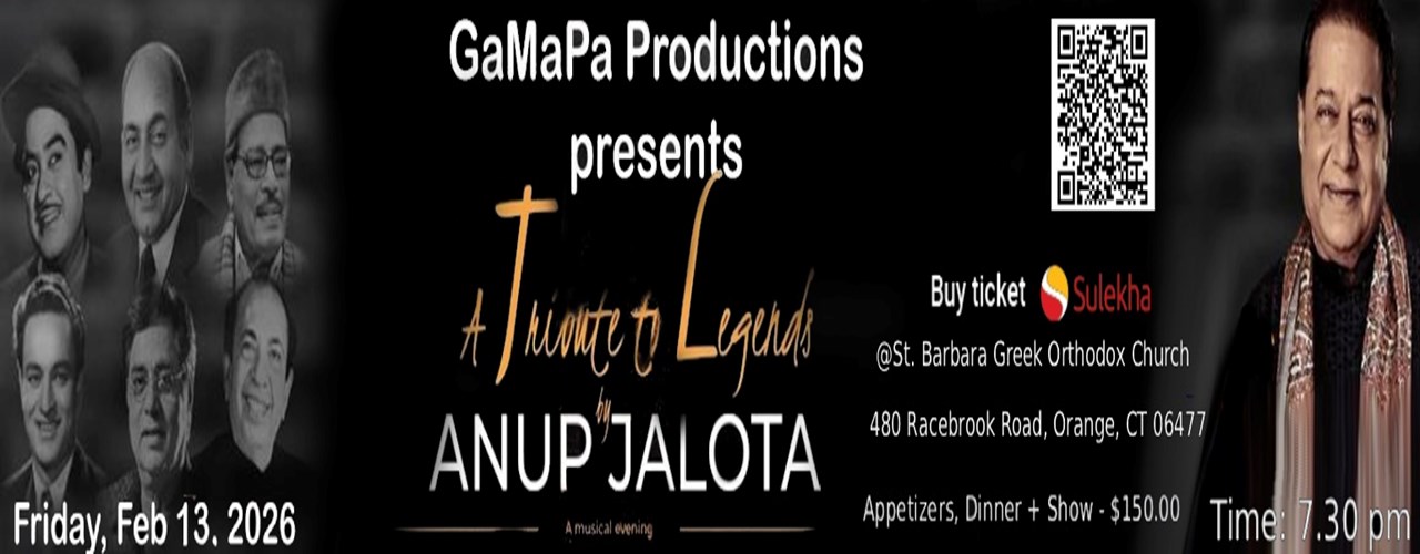 A Tribute to Legends By Anup Jalota in Connecticut