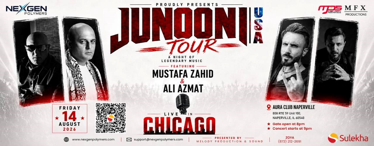 Ali Azmat & Mustafa Zahid Junooni Tour Live In Chicago