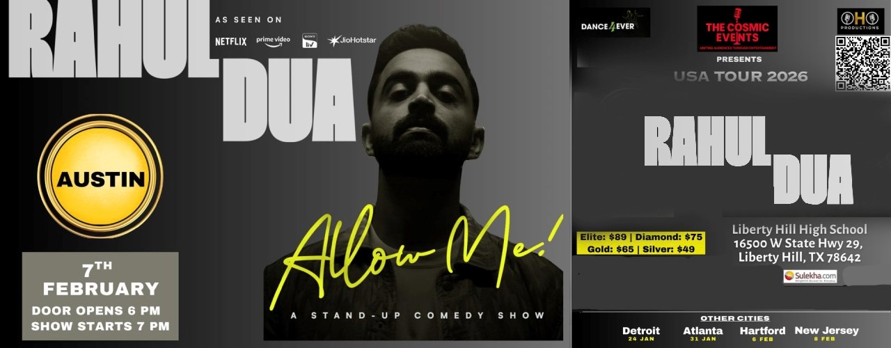 Allow Me - A Stand-up Comedy show by Rahul Dua - Texas
