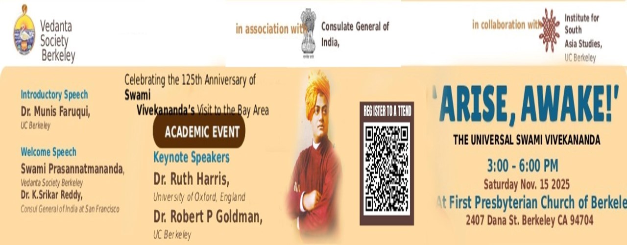 Arise Awake The Universal Swami Vivekananda In California