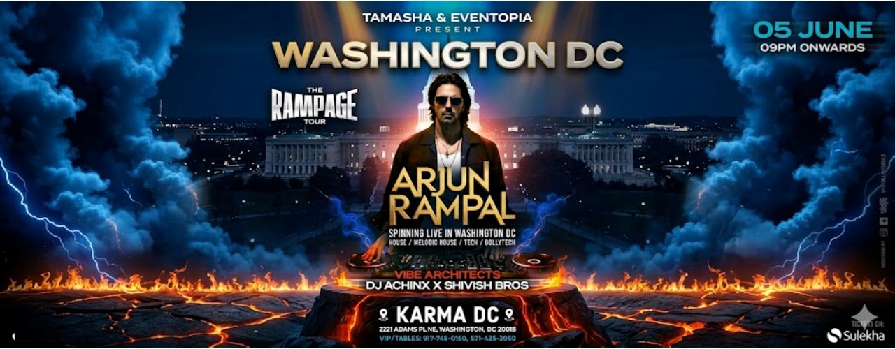 ARJUN RAMPAL spinning LIVE in D.C. AT KARMA