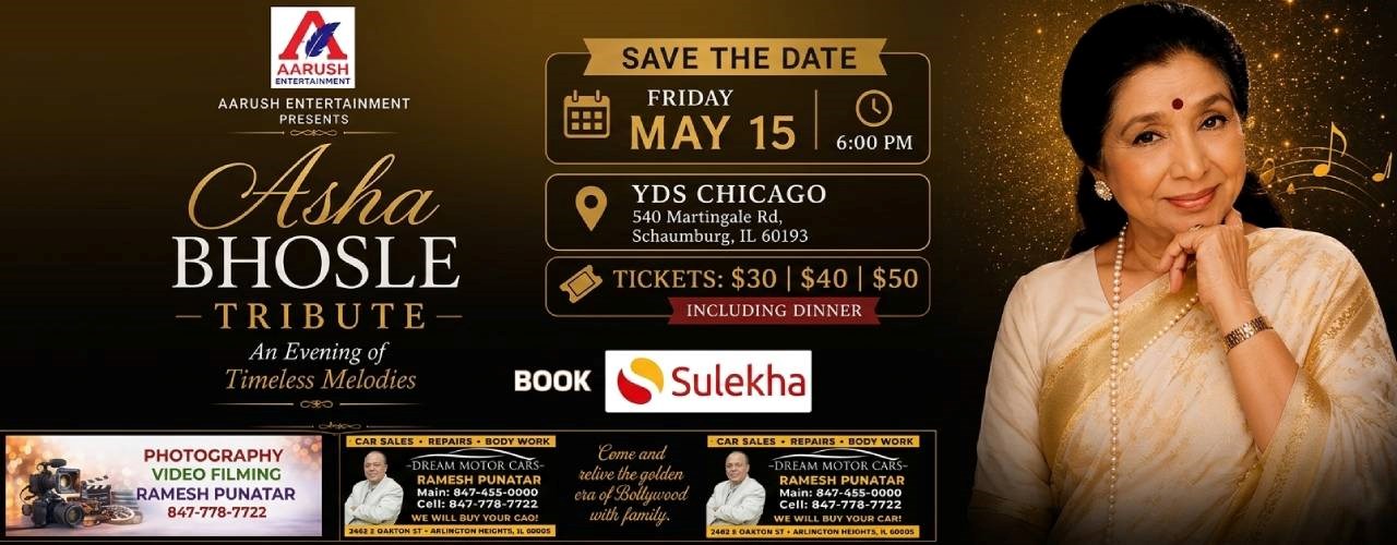 Asha Bhosle Tribute - An Evening of Timeless Melodies In Chicago