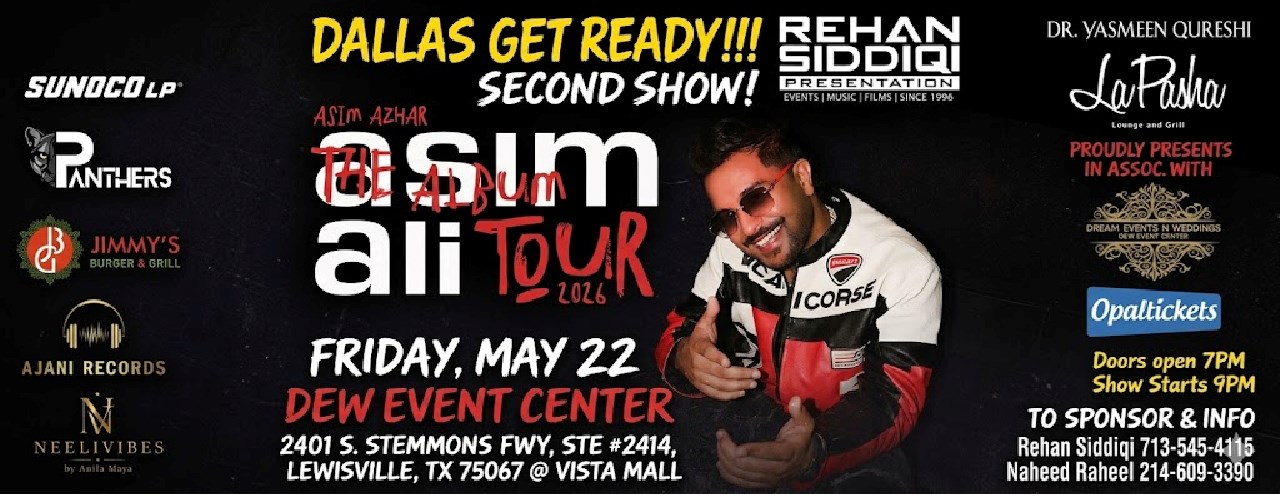Asim Azhar Live in Concert: The Asim Ali Album Tour - Dallas