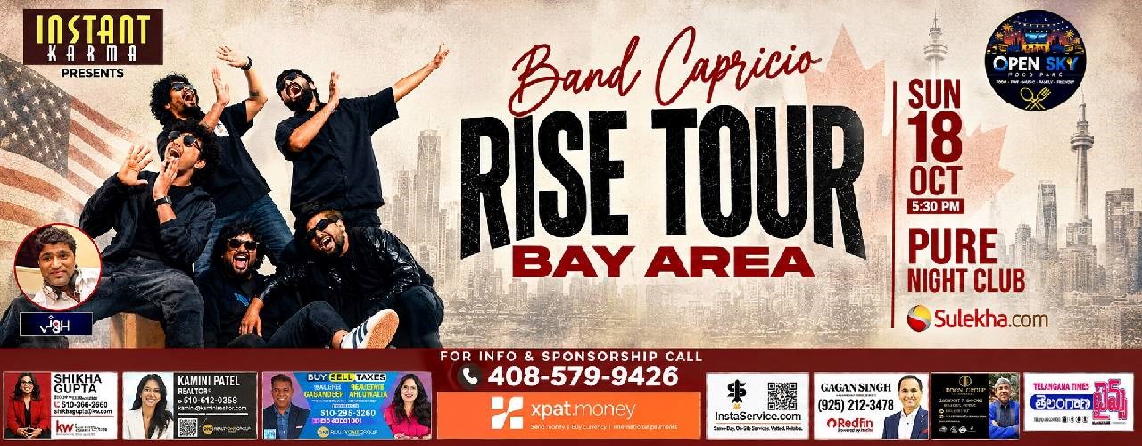 Band Capricio Rising Tour Live in Bay Area ( Age 21+)