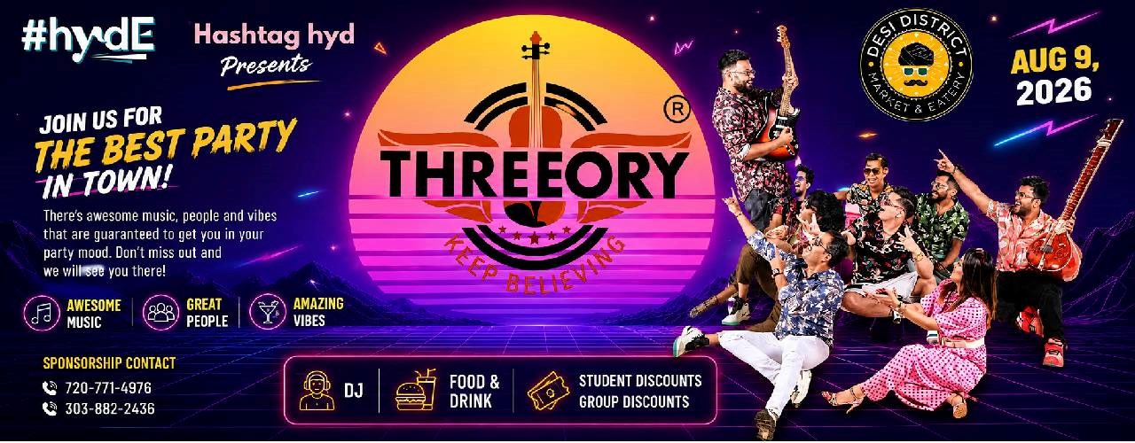 Band Threeory Live Concert 2026 in Denver | August 9th
