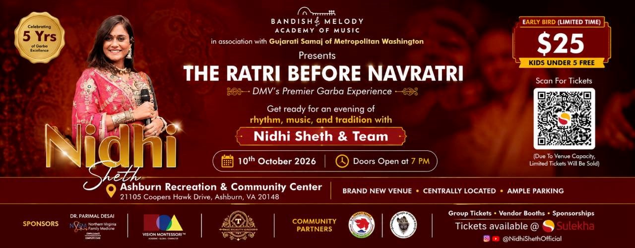 Bandish & Melody Raas Garba 2026 With Nidhi Sheth
