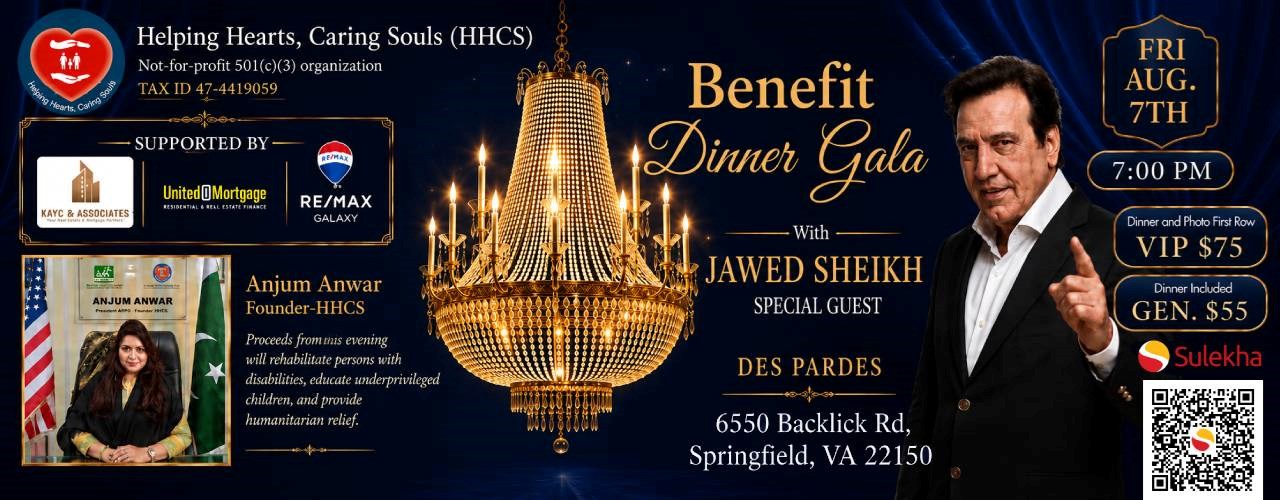 BENEFIT DINNER GALA WITH JAWED SHEIKH