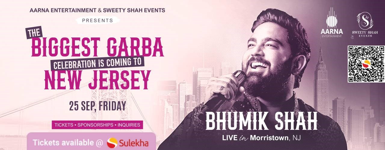 Bhumik Shah The Biggest Garba Celebration In New Jersey.
