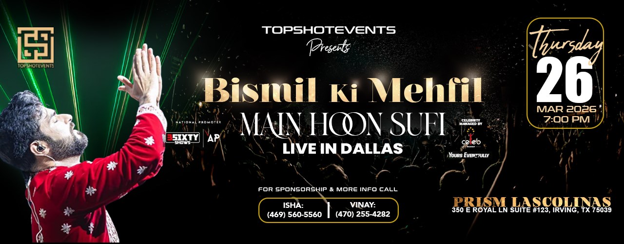 BISMIL KI MEHFIL – MAIN HOON SUFI | LIVE IN DALLAS
