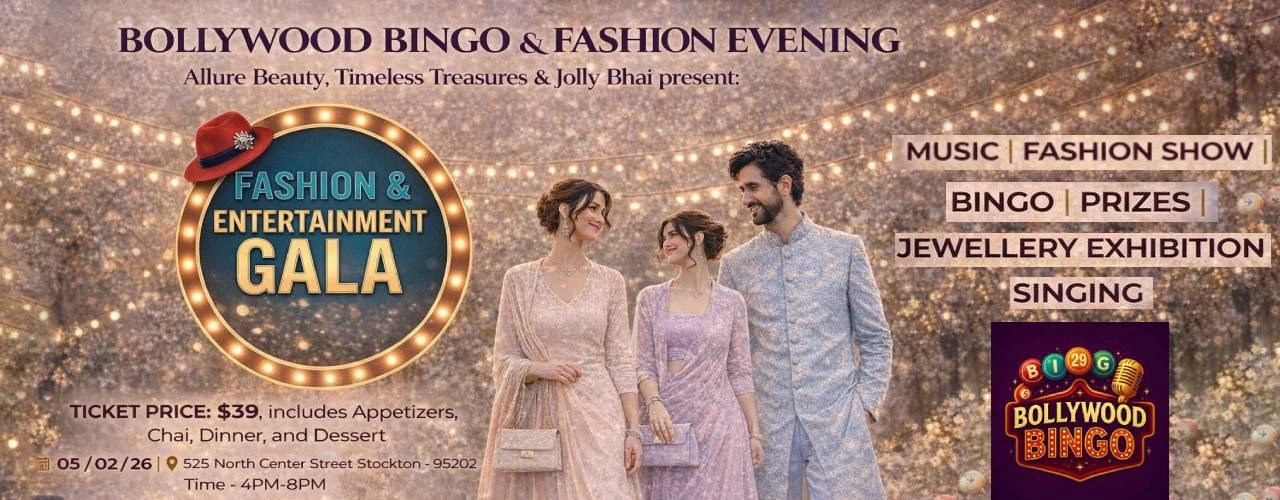 Bollywood Bingo & Fashion Gala Evening - Music, Dinner, Fashion Show & Prizes