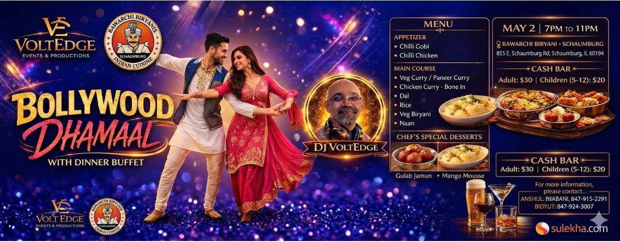Bollywood Dhamaal with Dinner 