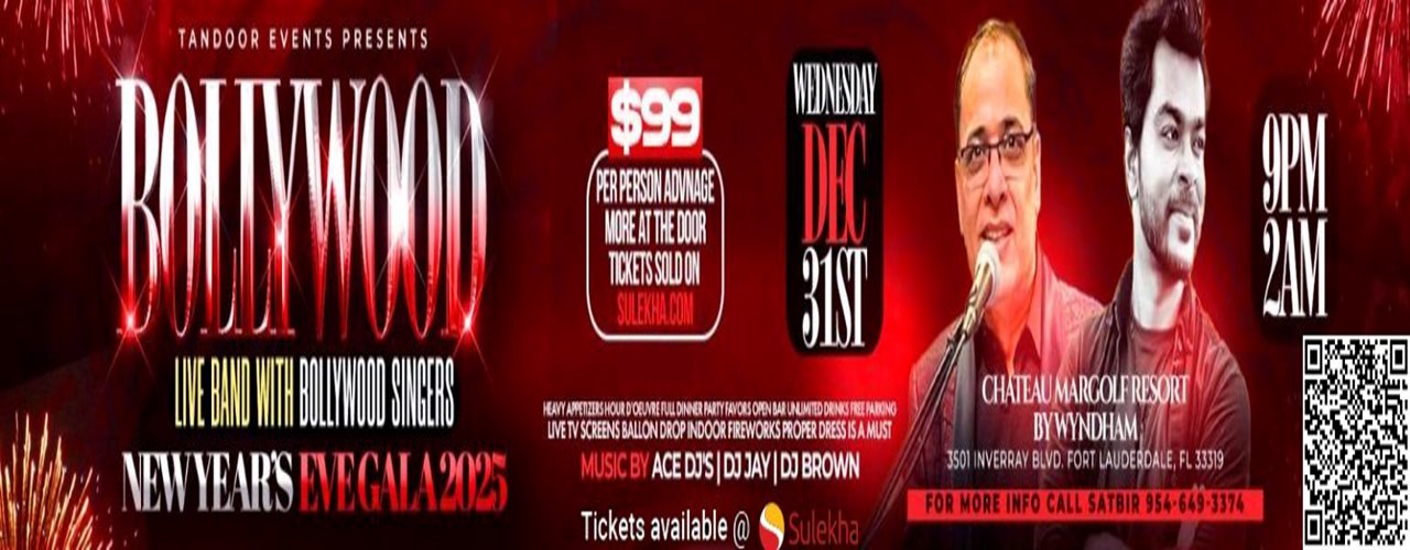Bollywood New Year’s Eve Gala 2025 with DJ Jay in Florida
