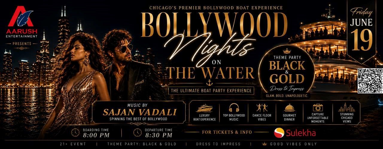 Bollywood Nights On The Water.- The Ultimate Boat Party Experience