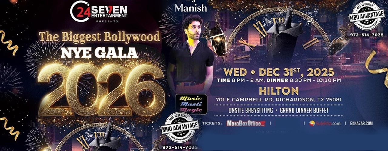 BOLLYWOOD New Year Eve GALA 2026