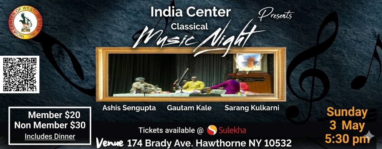 Classical Musical Night by Ashis Sengupta Gautam Kale and Sarang Kulkarni in Newyork 