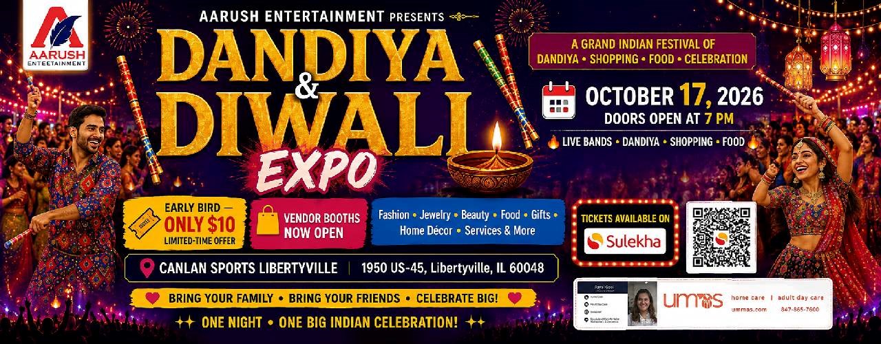 Dandiya & Diwali Expo 2026 Live In Illinois