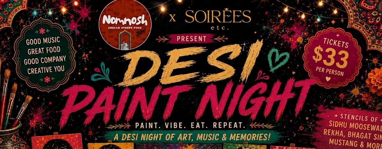 Desi Paint Nights at Nomnosh on Granville Street