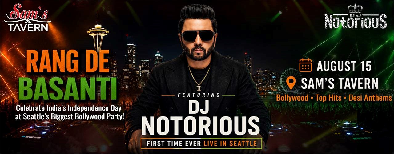 Rang De Basanti | Seattle's Independence Day Bollywood Party ft. DJ Notorious