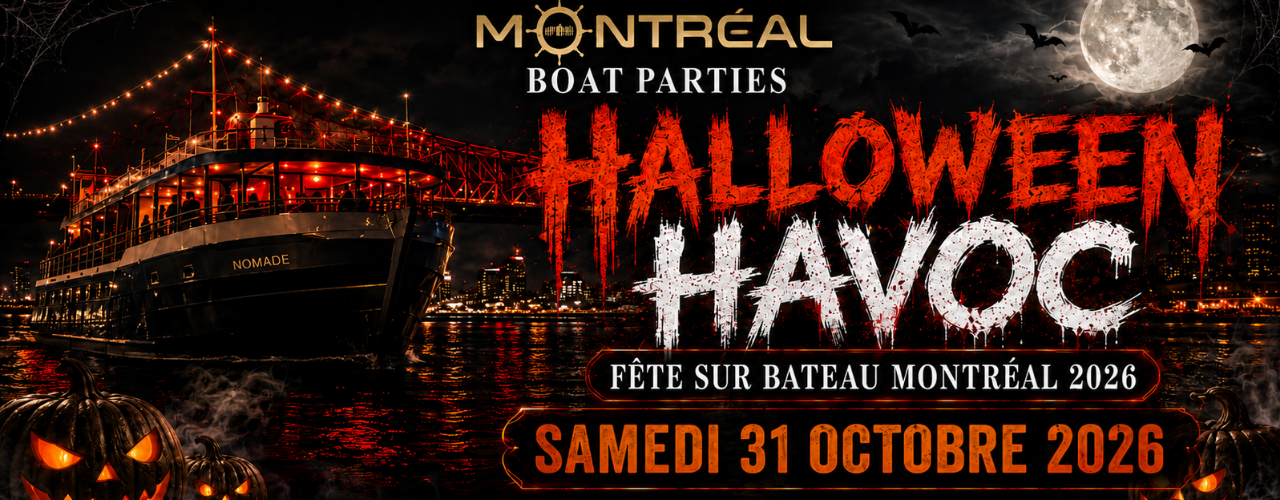 FÊTE SUR BATEAU HALLOWEEN HAVOC MONTRÉAL 2026 | LE VAISSEAU FANTÔME