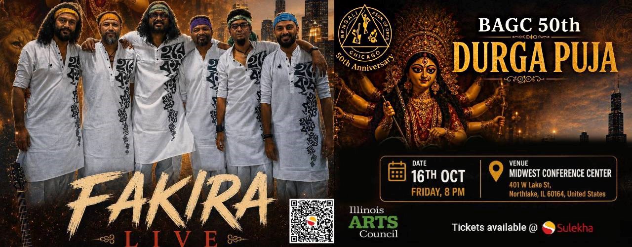Fakira Music live on Durga Puja Chicago