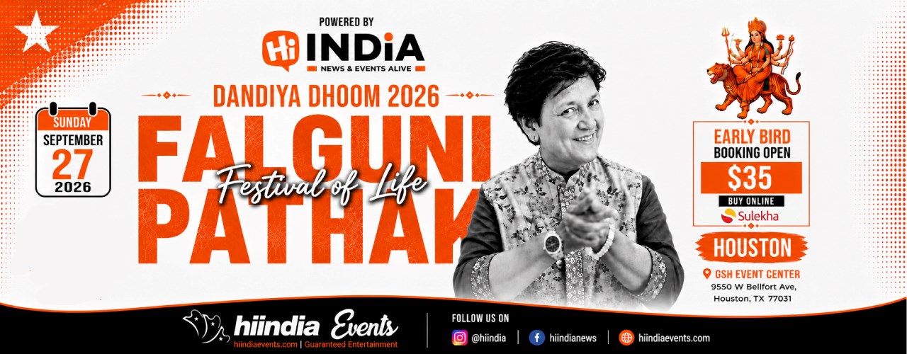 Falguni Pathak Live in Houston – Dandiya Dhoom 2026