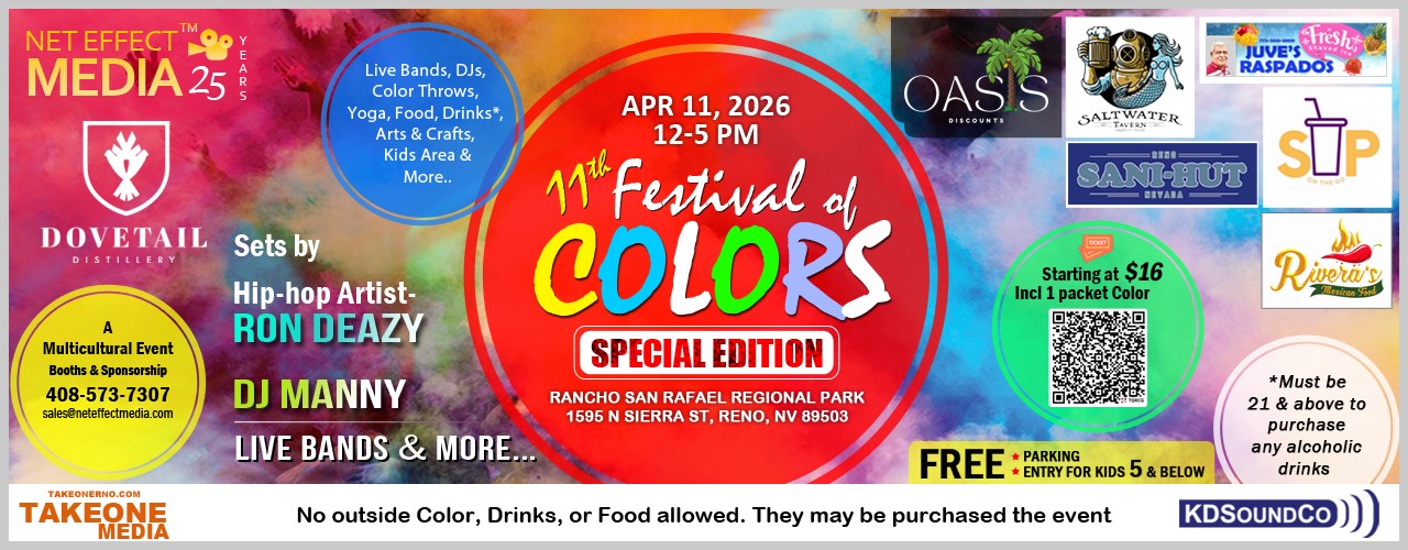 FESTIVAL OF COLORS, RENO 2026 - SPECIAL 11TH EDITION