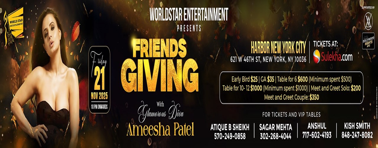 Friends Giving With Glamorous Diva Ameesha Patel In Newyork City