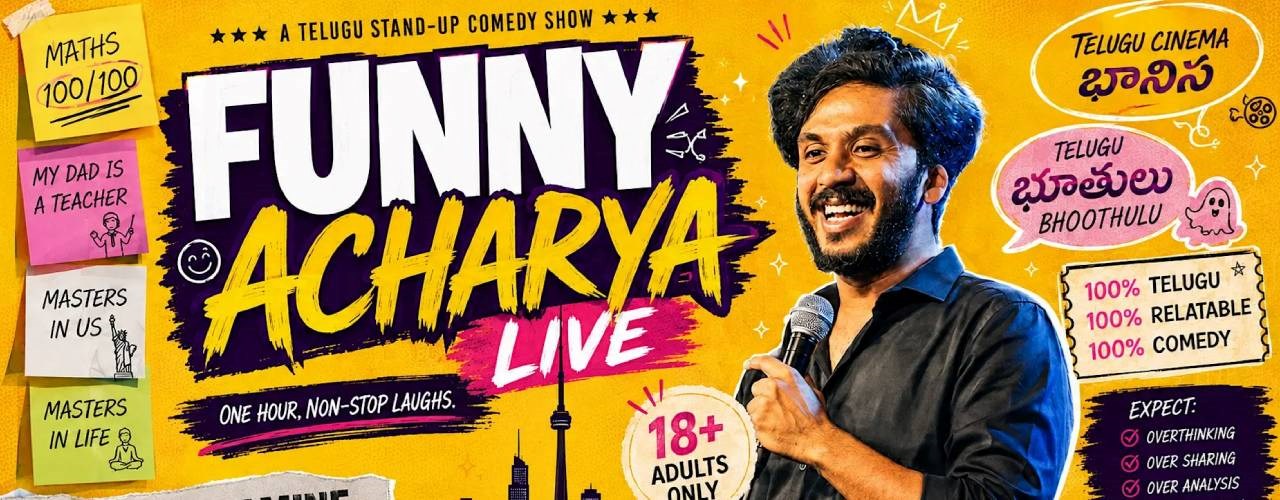 FUNNY ACHARYA LIVE — Telugu Stand-Up Comedy Show