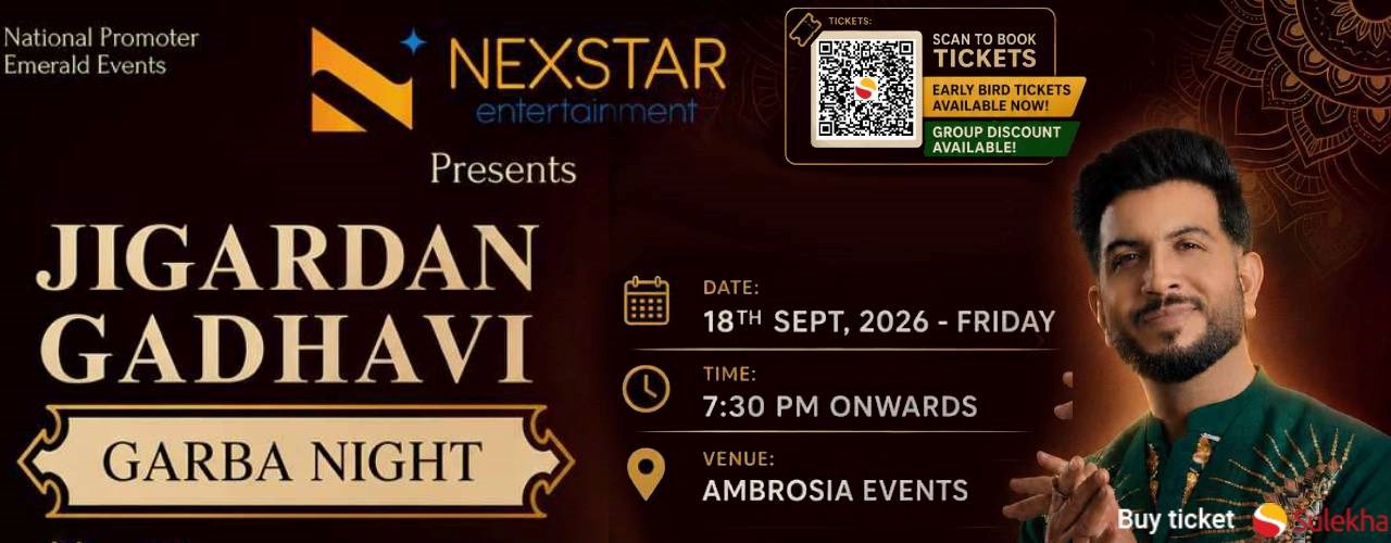 JIGARDAN GADHAVI Garba Live in Boston 18 Sep 2026